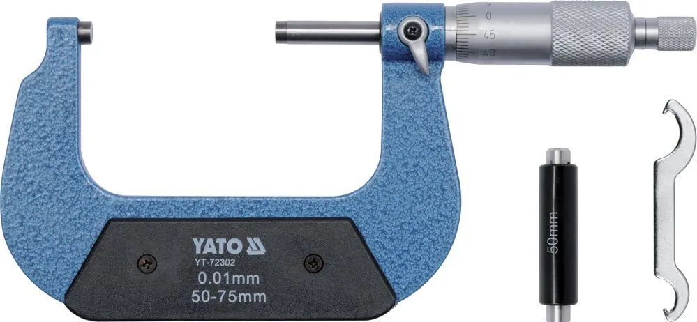 Микрометр 50-75мм Yato YT-72302