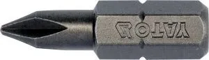 Бита PH1х25мм 1/4" (10шт) S2 HRC58-61 Yato YT-78131