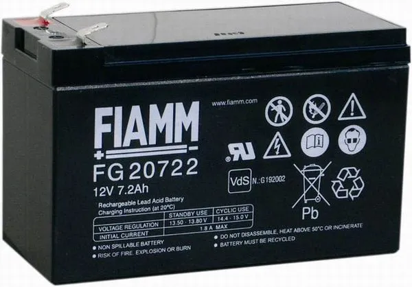 Аккумуляторная батарея 12V/7.2Ah Fiamm (FG20722)