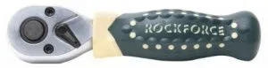 Трещотка реверсивная короткая с резиновой ручкой 1/4" 72зуб. Rock Force RF-802219