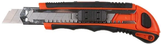 Нож пистолетный с выдвижным лезвием 18мм 3 лезвия Startul Profi (ST0938)