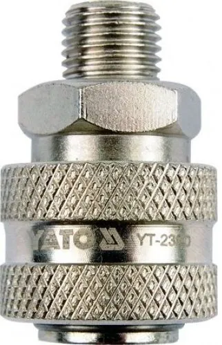Быстросъёмное соединение с клапаном наружная резьба 1/2" Yato YT-2392