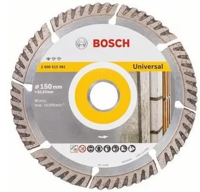 Алмазный круг 150х22мм универсальный сегмент. Turbo Standard For Universal Bosch (2608615061)