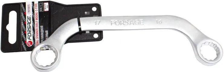 Ключ накидной С-образный 16х17мм Forsage F-7611617