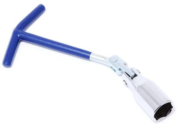 Ключ свечной шарнирный T-образный с удлиненной ручкой 21мм KingTul (KT-8073L21)