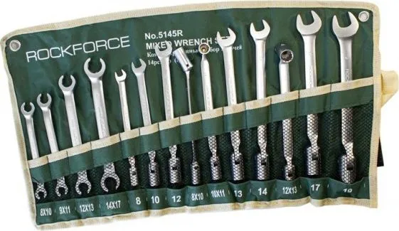 Набор ключей комбинированных 14пр 8-19мм RockForce RF-5145R