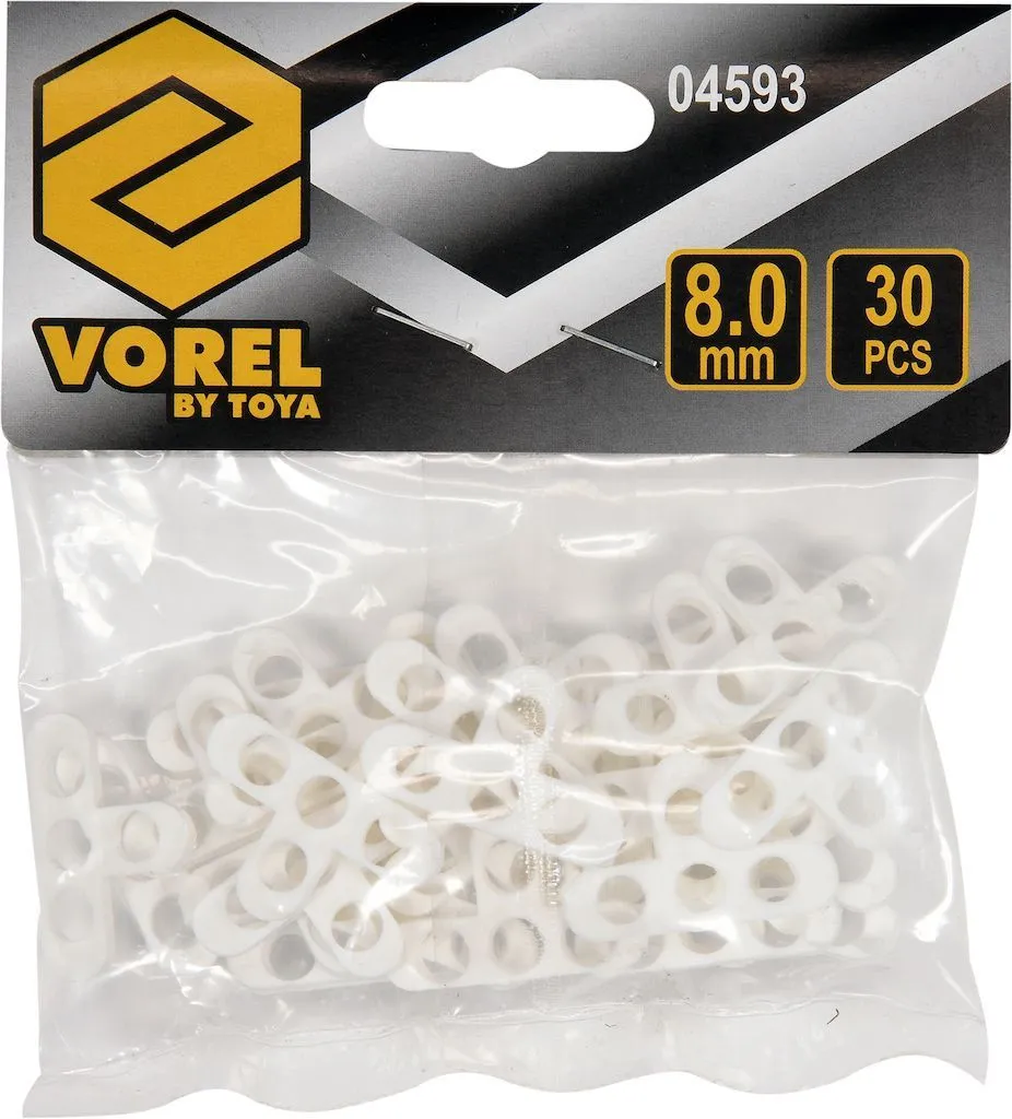Крестики для плитки Т-образные 8,0мм (30шт) Vorel 04593
