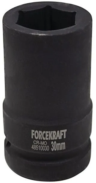 Головка ударная глубокая 30мм 6гр. 1'' ForceKraft FK-48510030