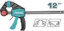 Быстрозажимная струбцина 63x300мм Total THT1340602