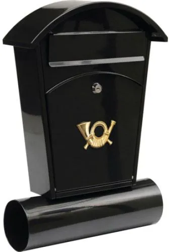 Ящик металлический почтовый 480х280х80мм черный Vorel 78590