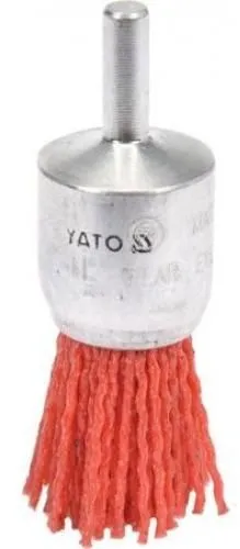 Щётка-крацовка "Кисть" 25мм со стержнем (нейлон) Yato YT-47780