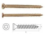 Шуруп по бетону 7.5х52мм желтый цинк T30 250шт Starfix (SMC3-99095-250)