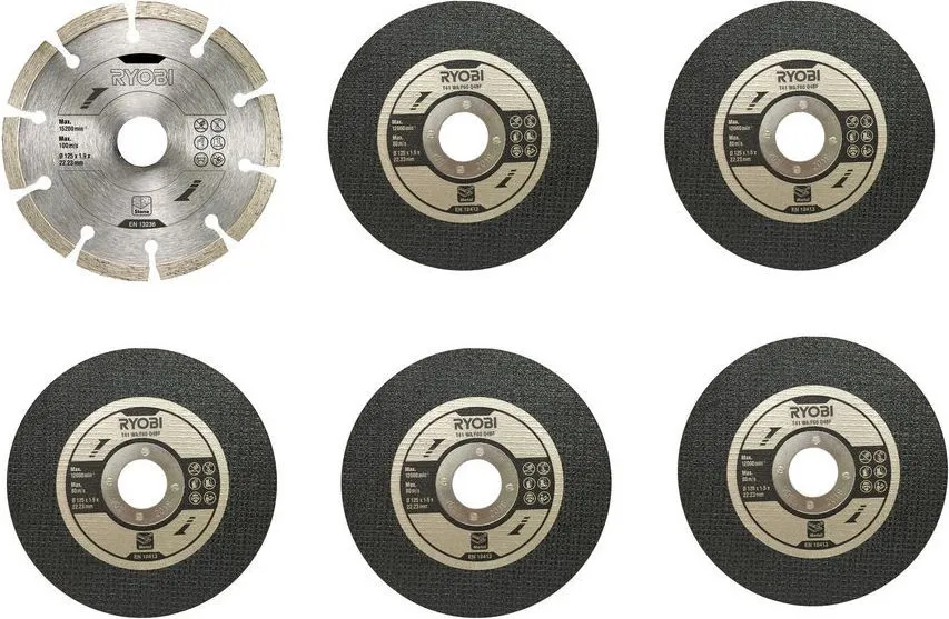 Набор дисков (6шт) Ryobi RAK6AGD125 (5132003149)