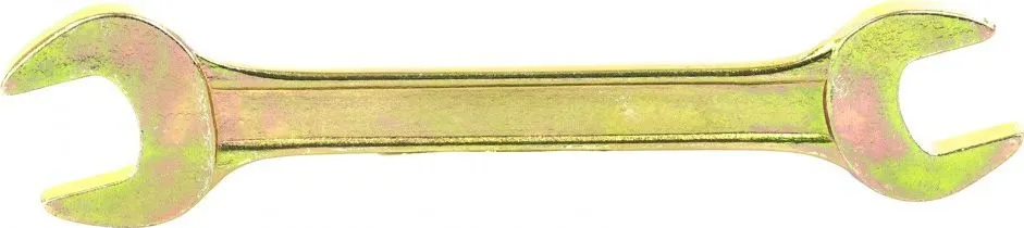 Ключ рожковый 14х17мм желтый цинк Сибртех (14309)