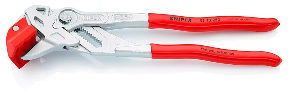 Клещи для кафельной плитки 250мм хром обливные рукоятки Knipex (9113250)