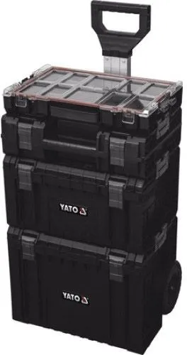 Тележка 4-х сегментная со съемными ящиками 770х450х380мм S12 Yato YT-09174