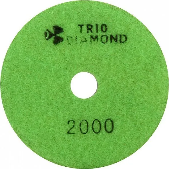 Алмазный гибкий шлифовально-полировальный круг 2000 "Черепашка" мокрая шлифовка 100мм Trio-Diamond 342000