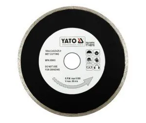 Круг алмазный 180x25,4мм (сплошной) Yato YT-6016