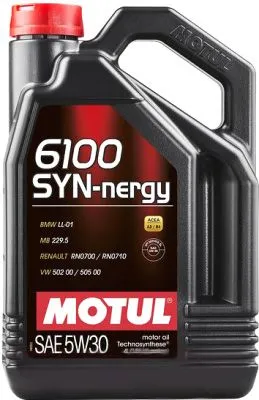 Масло моторное cинтетическое 4л Motul 6100 Syn-nergy 5W-30 (107971)