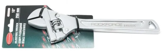 Ключ разводной с шарнирным механизмом для подбора размера захвата 10''-250мм (захват 0-36мм) RockForce RF-649250CS