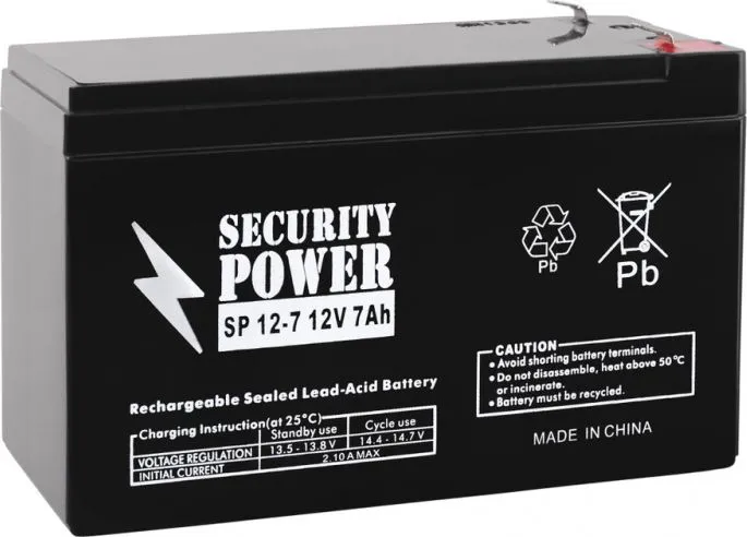 Аккумуляторная батарея Security Power F1 12V/7Ah (SP 12-7)