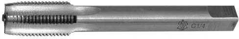 Метчик машинно-ручной для трубной резьбы одинарный трубный G 1/4 Р6М5 Волжский Инструмент 5109002
