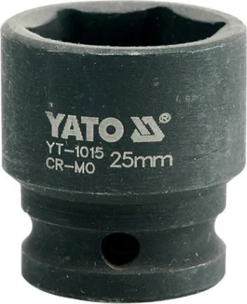 Головка торцевая ударная 1/2" 6гр. 25мм L43мм CrMo Yato YT-1015