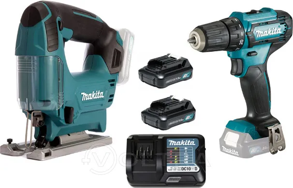 Makita DF333 + Аккумуляторный лобзик Makita JV101D (CLX237)