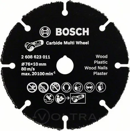 Круг отрезной 125х1.0x22.2 мм для дерева Multi Wheel BOSCH (2608623013)