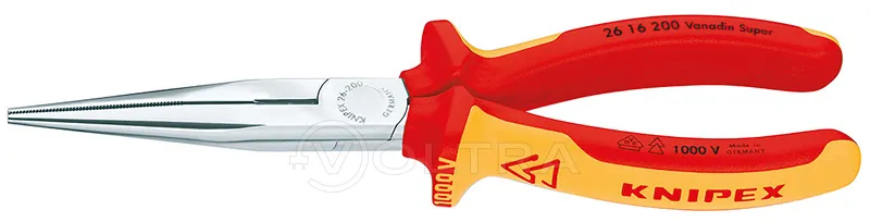 Плоские круглогубцы с режущими кромками Knipex KN-2616200